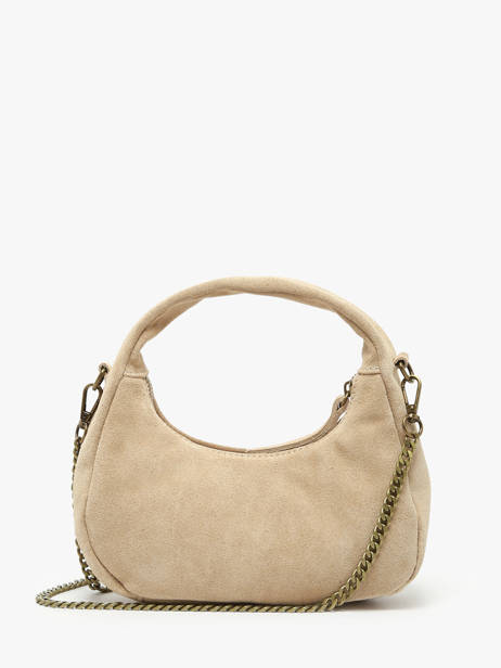 Sac Bandoulière Velvet Cuir Milano Beige velvet VE24113 vue secondaire 4