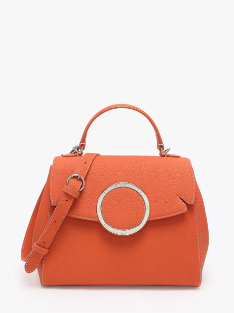 Sac Porté Main Ginkgo Cuir Nathan baume Orange ginkgo 1