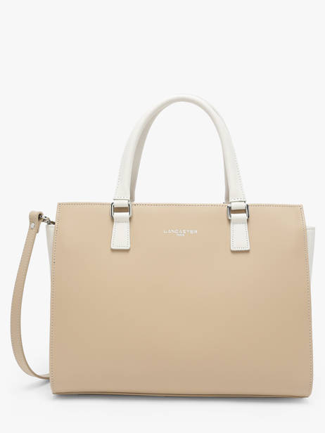 Sac Trapèze Smooth Cuir Lancaster Beige smooth 4