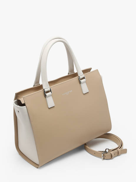 Sac Trapèze Smooth Cuir Lancaster Beige smooth 4 vue secondaire 2