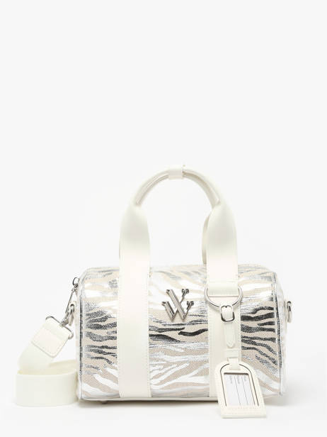 Sac Porté Main Zebra Polyester Vanessa wu Argent zebra MA0122