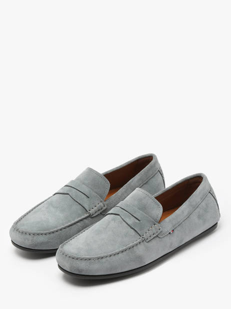 Mocassins En Cuir Tommy hilfiger Gris men 4998PN6 vue secondaire 1