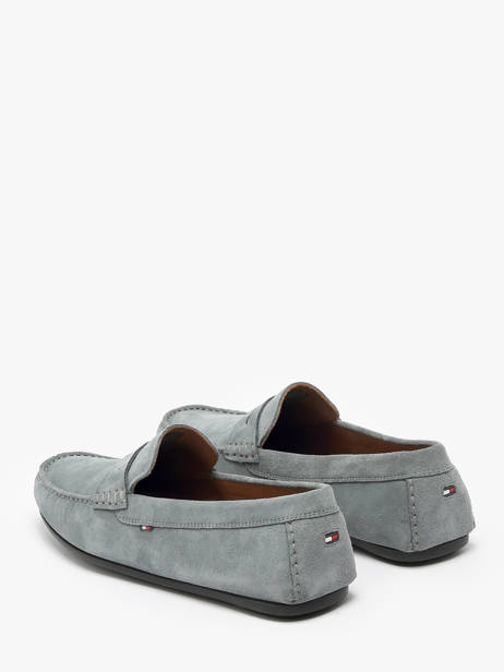 Mocassins En Cuir Tommy hilfiger Gris men 4998PN6 vue secondaire 2