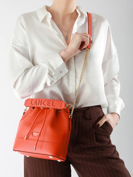 Sac Seau S Ninon Cuir Lancel Orange ninon A10922 vue secondaire 1