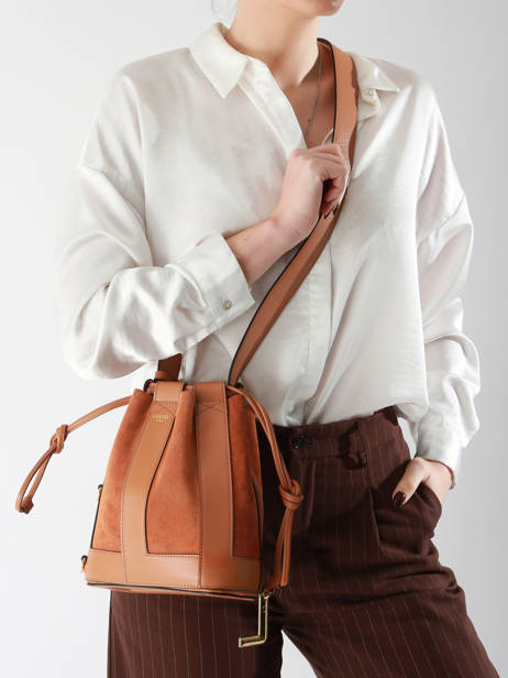 Sac Bandoulière Elles Cuir Lancel Marron elles A13359 vue secondaire 1