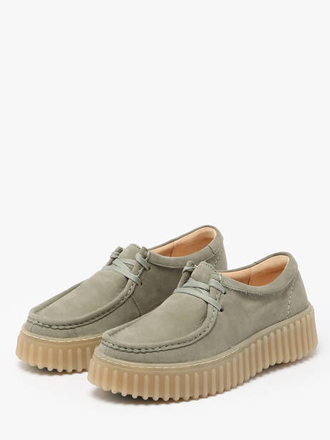 Chaussures Derbies Clarks Vert women 26181190 vue secondaire 1