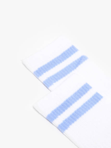 Chaussettes Pieces Blanc socks women 17109883 vue secondaire 1