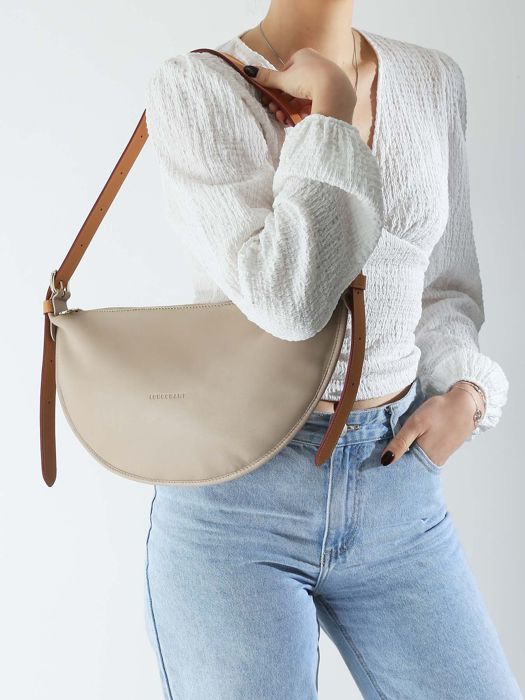 Longchamp Half bag Sacs porté travers Beige