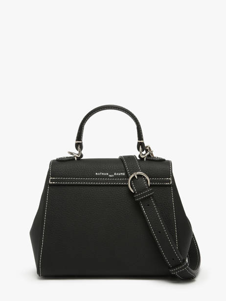 Sac Porté Main Yumi Cuir Nathan baume Noir ginkgo 4 vue secondaire 4