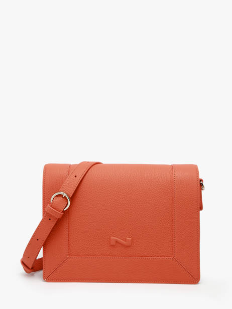 Sac Bandoulière Rotterdam Cuir Nathan baume Orange mondrian 3