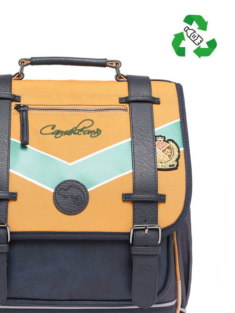 Sac à Dos 2 Compartiments Cameleon Jaune vintage urban PBVBSD39 vue secondaire 2