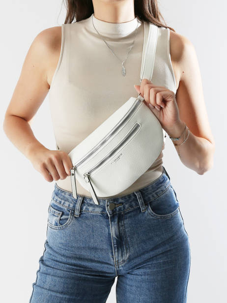Sac Banane Miniprix Blanc grained F8546 vue secondaire 1