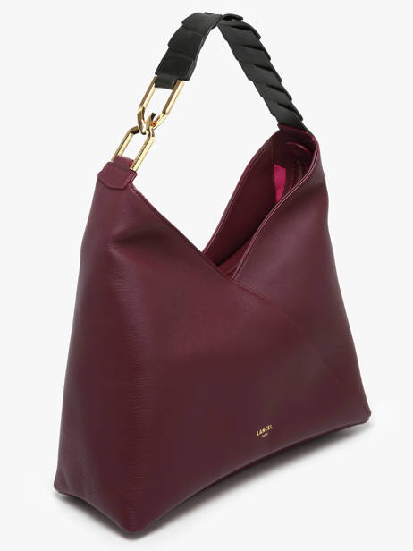 Sac PortÃ© Ã©paule Pagode Cuir Lancel Violet pagode A12510 vue secondaire 1