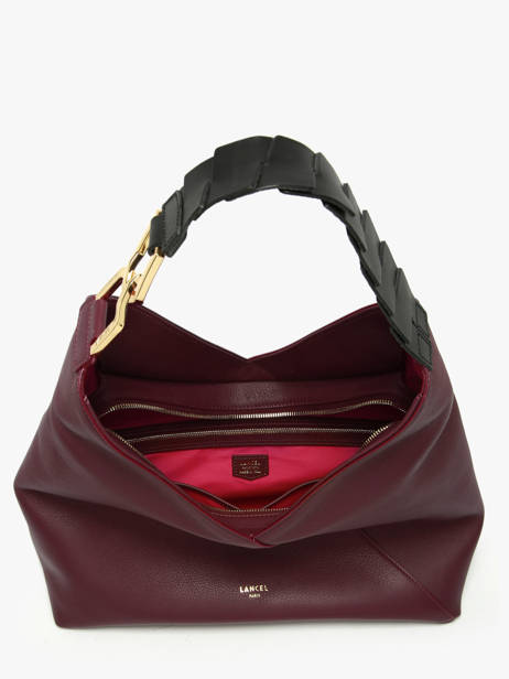 Sac PortÃ© Ã©paule Pagode Cuir Lancel Violet pagode A12510 vue secondaire 3