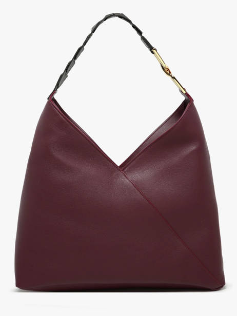 Sac PortÃ© Ã©paule Pagode Cuir Lancel Violet pagode A12510 vue secondaire 4