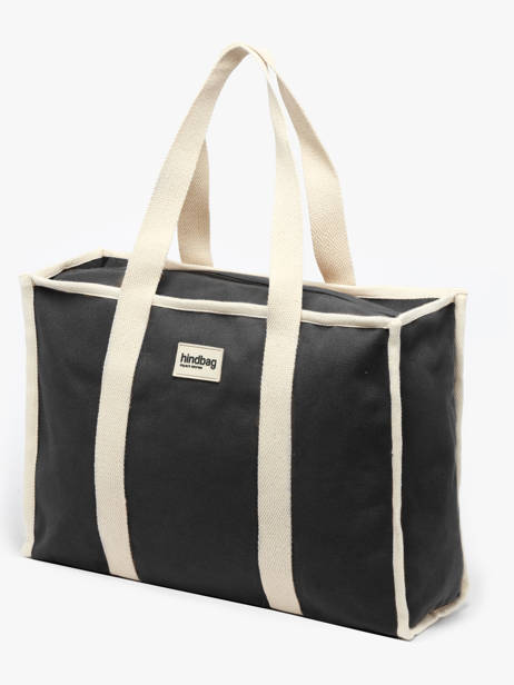 Sac Porté épaule Best Seller Coton Hindbag Noir best seller OSCAR vue secondaire 1