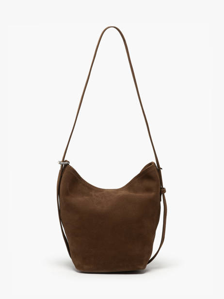 Sac Porté épaule Sac à Dos S Cavalier Nubuck Cuir Etrier Marron cavalier nubuck ECAN126S vue secondaire 7