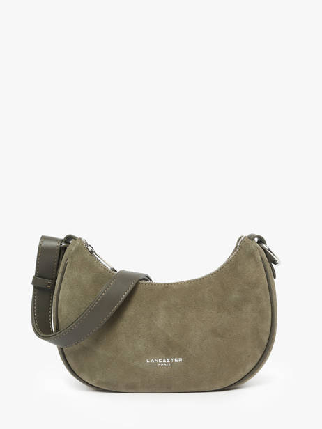 Sac Bandoulière Suede Cuir Lancaster Vert suede 81