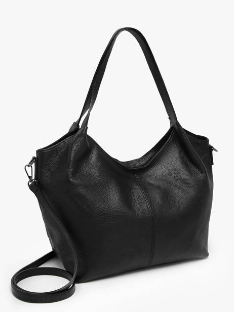 Sac Porté épaule Caviar Cuir Milano Noir caviar CA25061 vue secondaire 2