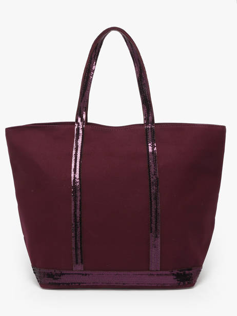 Le Cabas L Zippé Paillettes Vanessa bruno Violet cabas 1V40409 vue secondaire 4
