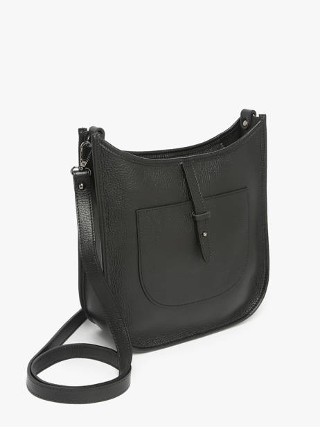 Sac Bandoulière Caviar Cuir Milano Noir caviar CA25068 vue secondaire 2