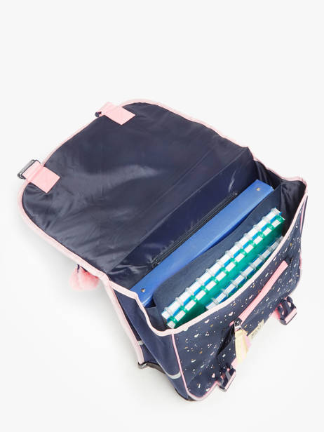 Cartable 1 Compartiment Milky kiss Bleu chitchat 3700529 vue secondaire 3