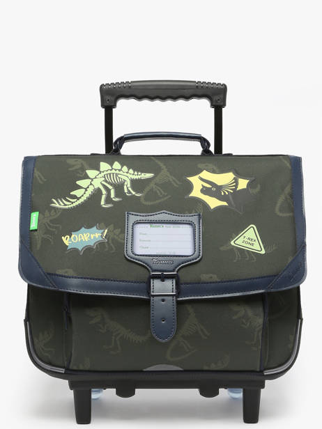 Cartable Ã  Roulettes 2 Compartiments Tann's Vert les fantaisies g 42277