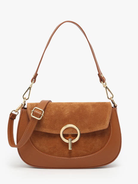 Sac Bandoulière Velvet Caviar Cuir Milano Orange velvet caviar VC25069