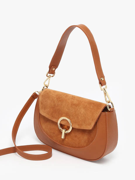 Sac Bandoulière Velvet Caviar Cuir Milano Orange velvet caviar VC25069 vue secondaire 1