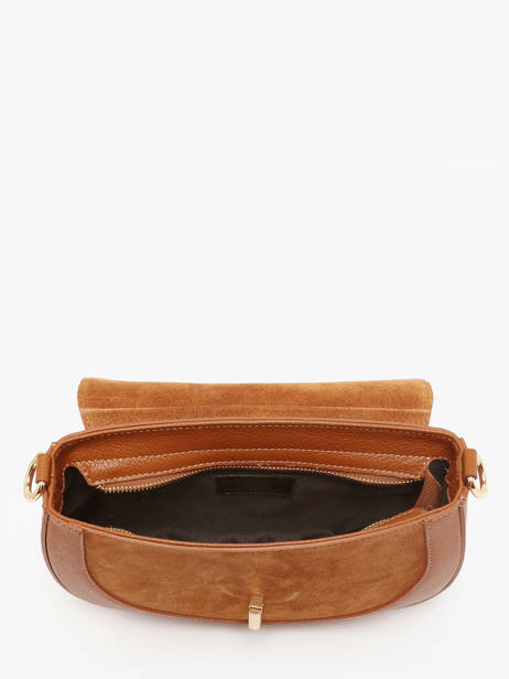 Sac Bandoulière Velvet Caviar Cuir Milano Orange velvet caviar VC25069 vue secondaire 2