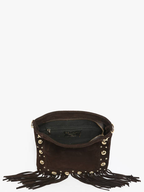 Sac Bandoulière Velvet Cuir Milano Marron velvet VE25061 vue secondaire 2