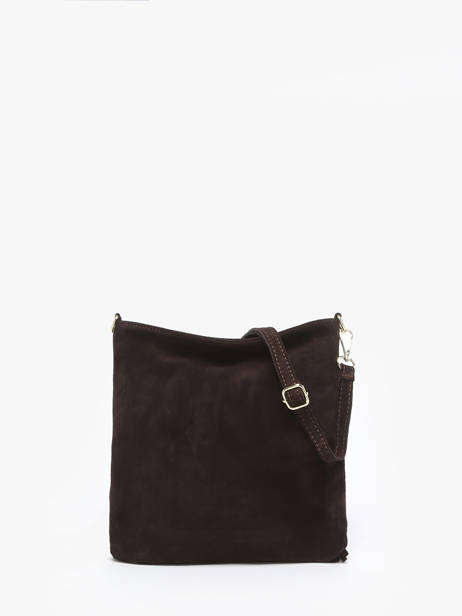 Sac Bandoulière Velvet Cuir Milano Marron velvet VE25061 vue secondaire 3