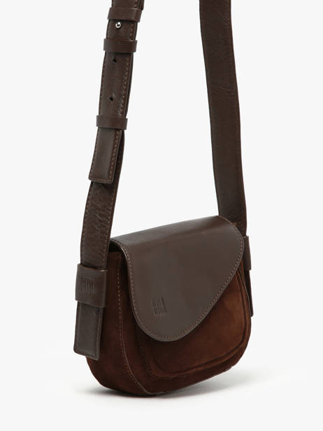 Sac Bandoulière Heritage Cuir Biba Marron heritage BLT2L vue secondaire 1