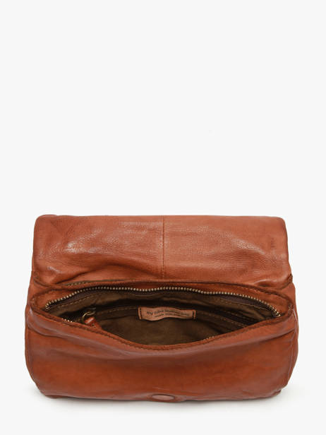 Sac Bandoulière Heritage Cuir Biba Marron heritage BT33 vue secondaire 2