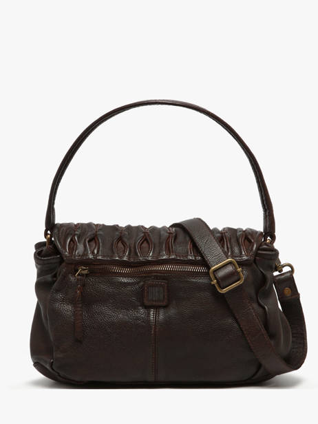 Sac Porté épaule Heritage Cuir Biba Marron heritage MEE1L vue secondaire 3