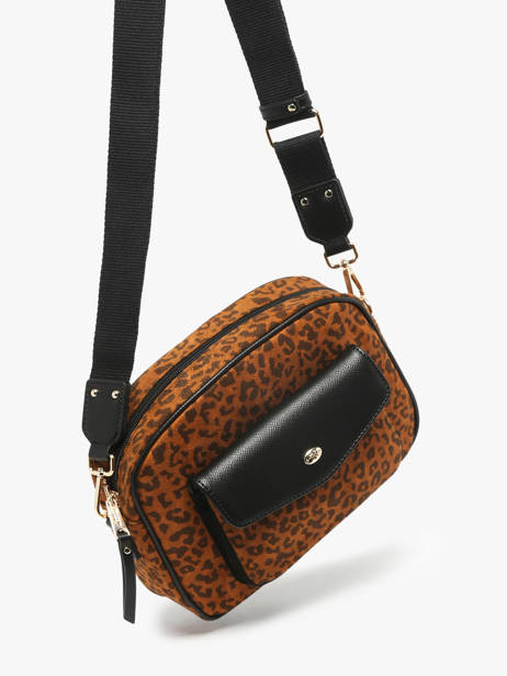 Sac Bandoulière Leonie Polyester Hexagona Marron leonie 5120198 vue secondaire 1