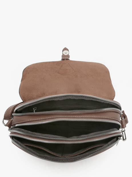 Sac Bandoulière Grained Miniprix Marron grained F3601 vue secondaire 1