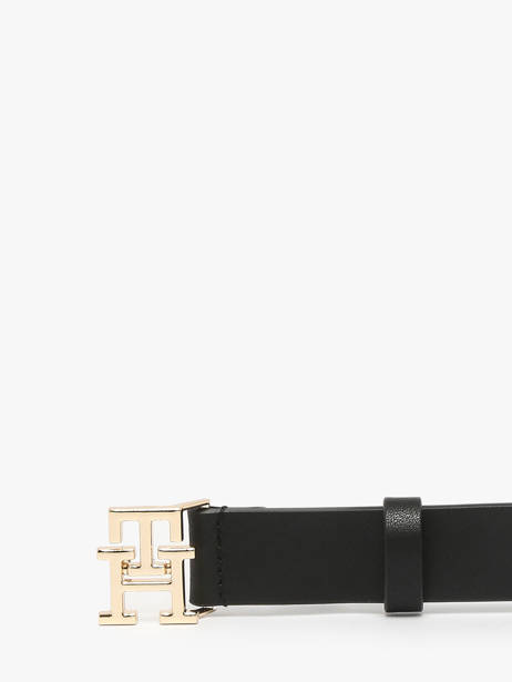 Ceinture Tommy hilfiger Noir th logo AW17496 vue secondaire 2