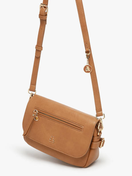 Sac Bandoulière Zip Lulu castagnette Marron zip YRONDE vue secondaire 1