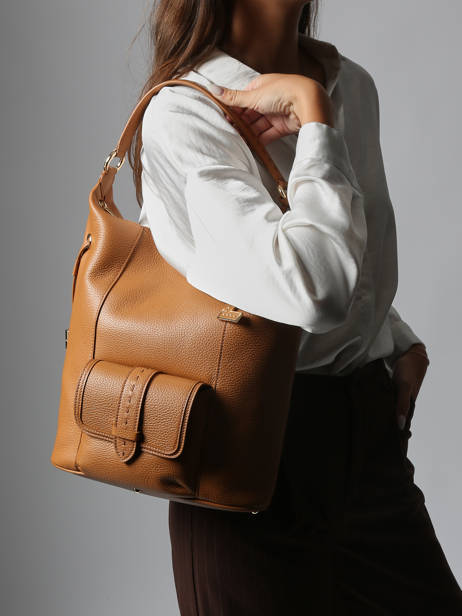 Sac Porté épaule Premier Flirt Cuir Lancel Marron premier flirt A13789 vue secondaire 1