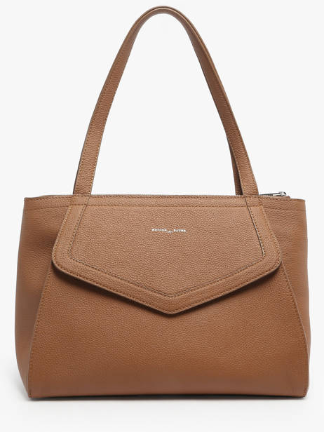 Sac Porté épaule Madeleine Cuir Nathan baume Marron candy 8 vue secondaire 3