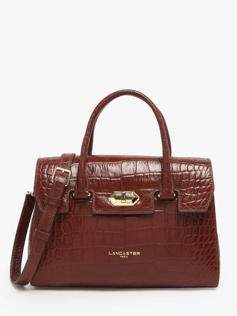 Sac Porté Main Exo Cuir Lancaster Marron exo 107