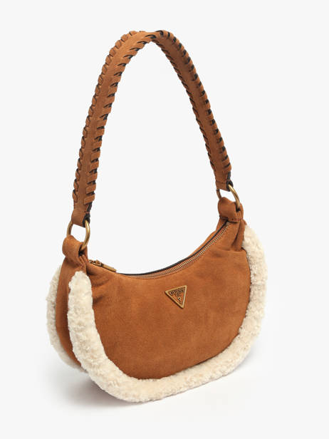 Sac Bandoulière Amita Cuir Guess Marron amita W9539721 vue secondaire 1