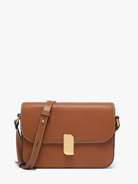 Sac Bandoulière M Alice Cuir Nat et nin Marron vintage M
