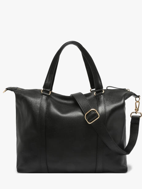 Sac Porté épaule Vintage Cuir Nat et nin Noir vintage THYLANE vue secondaire 3
