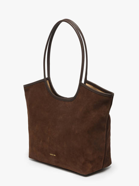 Sac Porté épaule Milan Cuir Daim Nat et nin Marron vintage MILAN vue secondaire 1