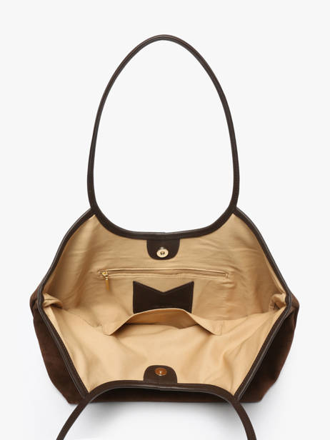 Sac Porté épaule Milan Cuir Daim Nat et nin Marron vintage MILAN vue secondaire 2