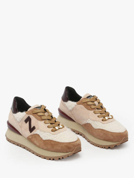 Sneakers En Cuir Nathan baume Multicolore women 52NS0704 vue secondaire 1