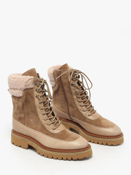 Bottines En Cuir Alpe Marron women 54967109 vue secondaire 1