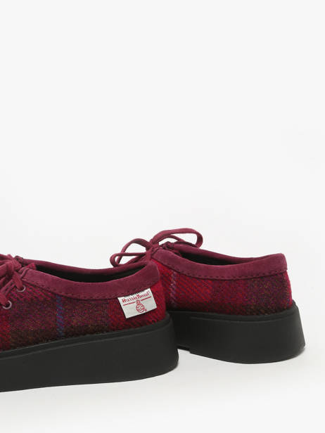 Chaussures Derbies Clarks Rouge women 26184947 vue secondaire 2